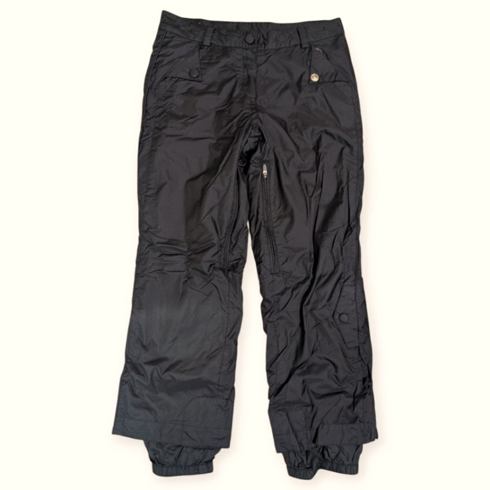 Obermeyer Method Ski Snow Pants Black Women's Size 12 Cargo Pockets